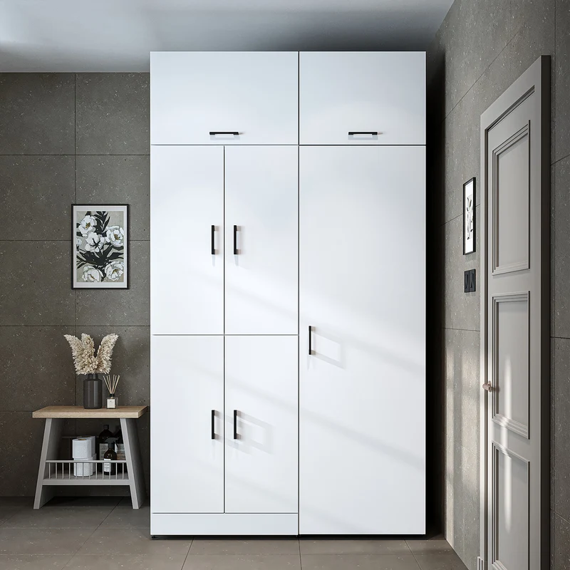 Roomart wasmachinekast DORA-I, 130 cm, met uittrekplank en hoge kast, 5 kleuren