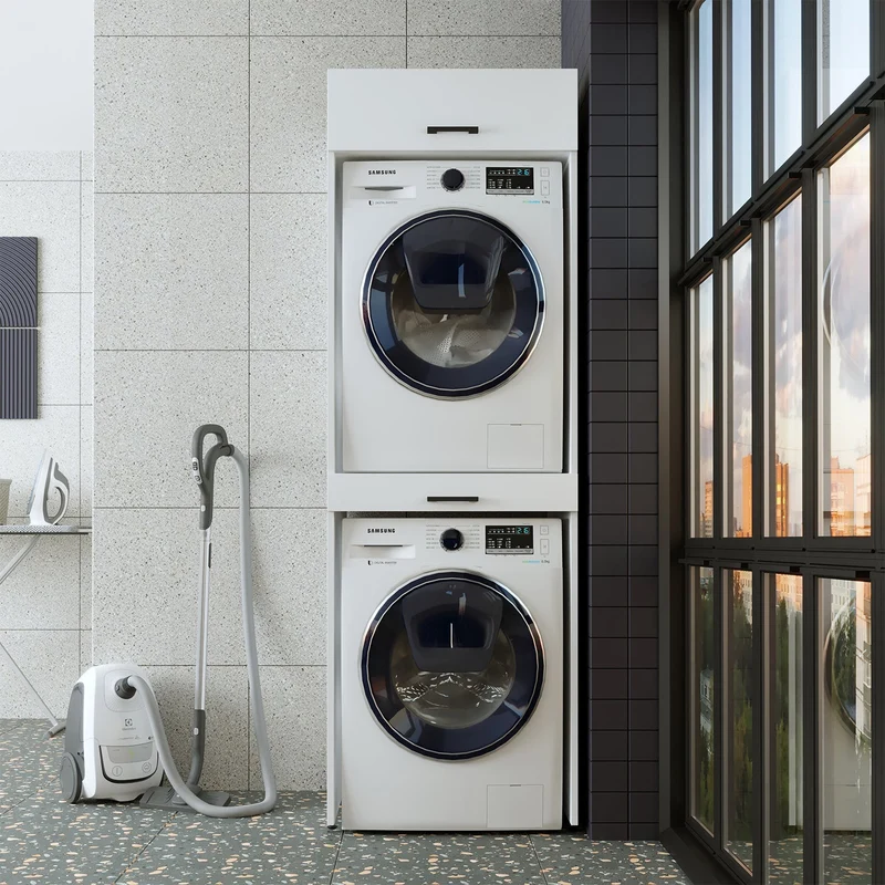 Çamaşır ve Kurutma Makinesi Dolabı - D+D1