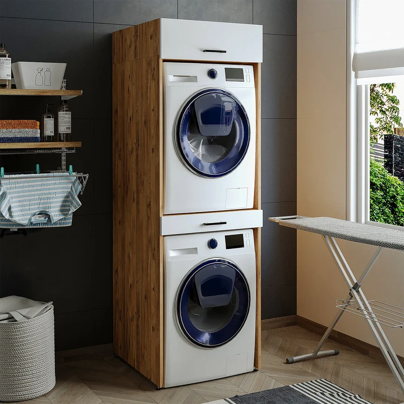 Çamaşır ve Kurutma Makinesi Dolabı - D+D1