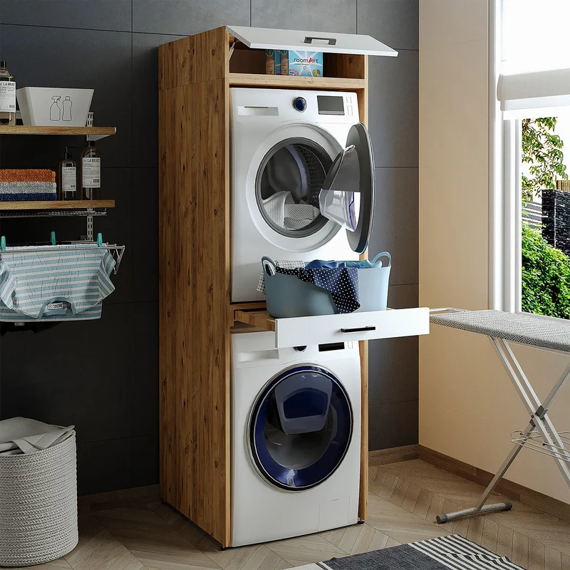 Çamaşır ve Kurutma Makinesi Dolabı - D+D1