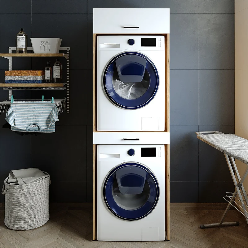 Çamaşır ve Kurutma Makinesi Dolabı - D+D1