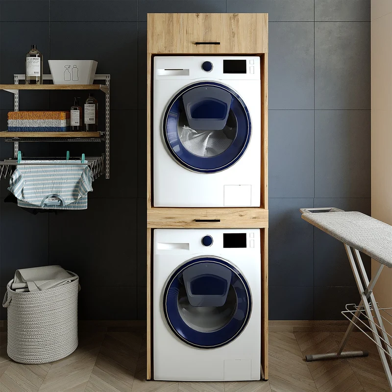 Çamaşır ve Kurutma Makinesi Dolabı - D+D1