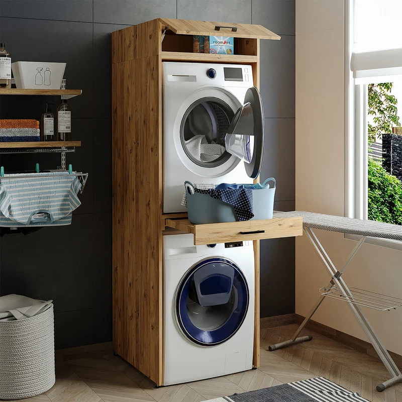 Çamaşır ve Kurutma Makinesi Dolabı - D+D1