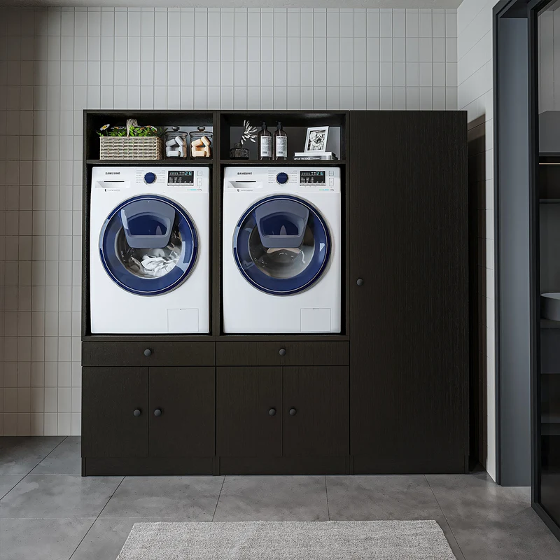 Roomart Waschmaschinenschrank SERIE 1, 194 cm, Schrankwand mit Hochschrank, in 3 Farben