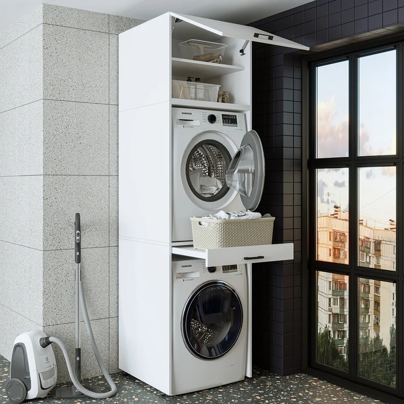 Çamaşır ve Kurutma Makinesi Dolabı - D+D2