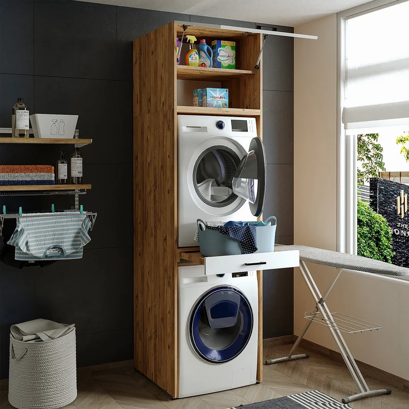 Çamaşır ve Kurutma Makinesi Dolabı - D+D2