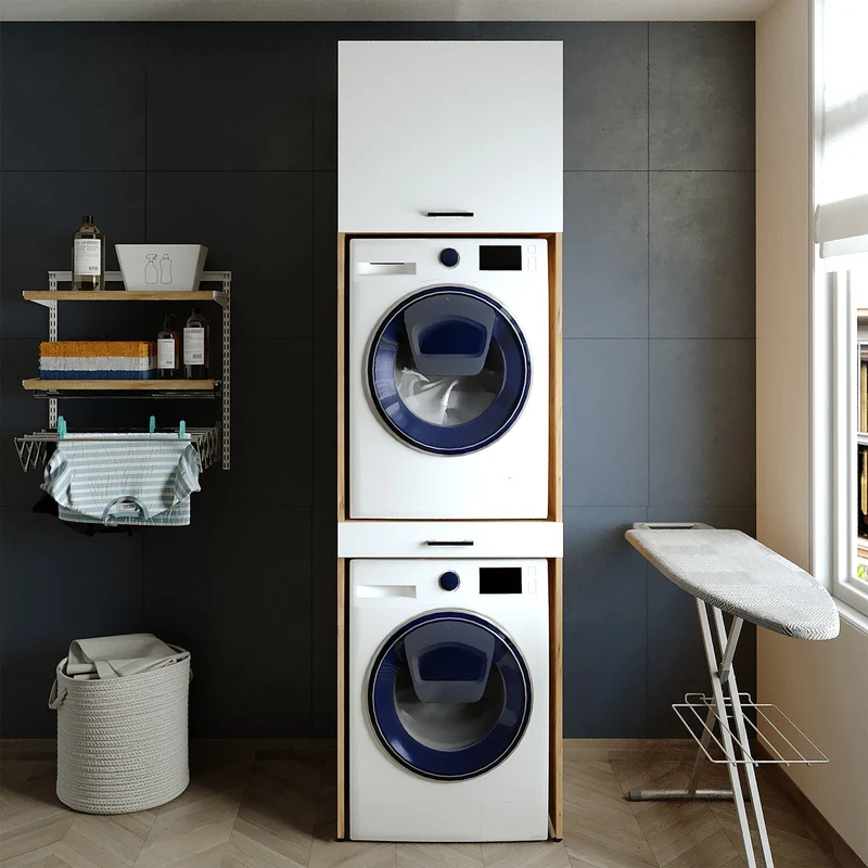 Çamaşır ve Kurutma Makinesi Dolabı - D+D2
