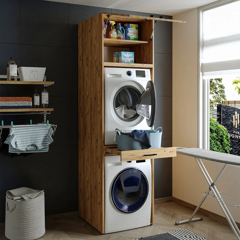Çamaşır ve Kurutma Makinesi Dolabı - D+D2