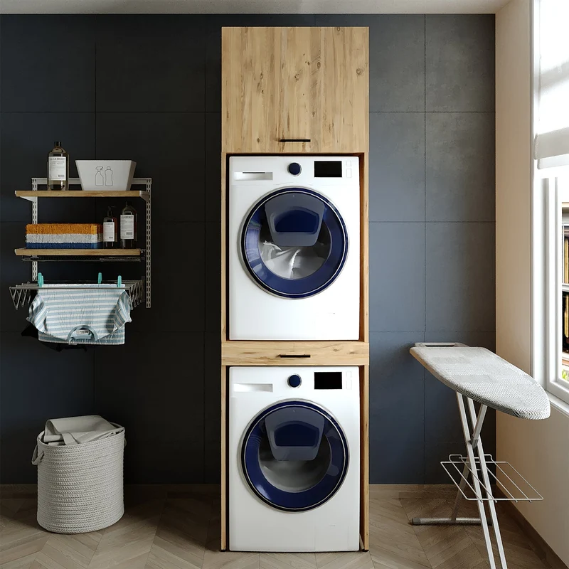 Çamaşır ve Kurutma Makinesi Dolabı - D+D2