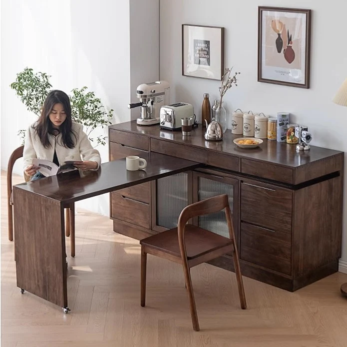 Mehrzweck-Sideboardschrank mit drehbarer Tischplatte