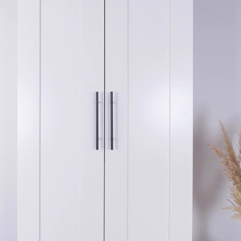 Griffe für Brimnes Kleiderschrank Relinggriff Schwarz Lochabstand 160mm