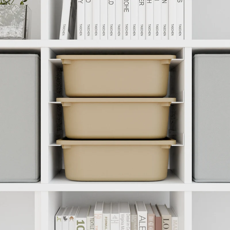 Ikea Kallax Halterung für Trofast Boxen Schienensystem mit passenden Kisten