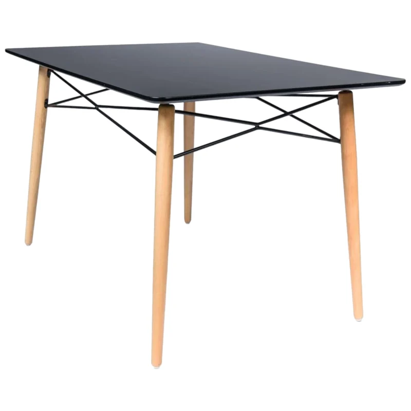 Tisch schwarz 120x80 cm