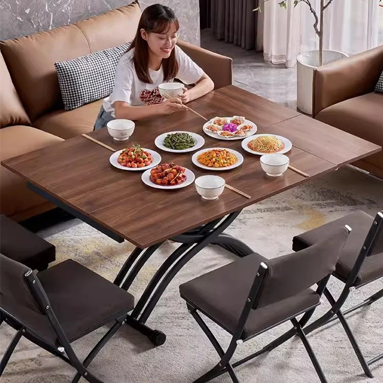 Multifunktionaler 2-in-1-Couchtisch und Esstisch