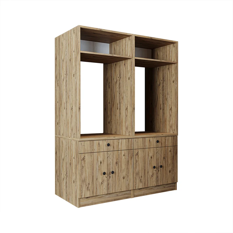 Roomart wasmachinekast SERIE 1, 134 cm, dubbele kast voor twee apparaten