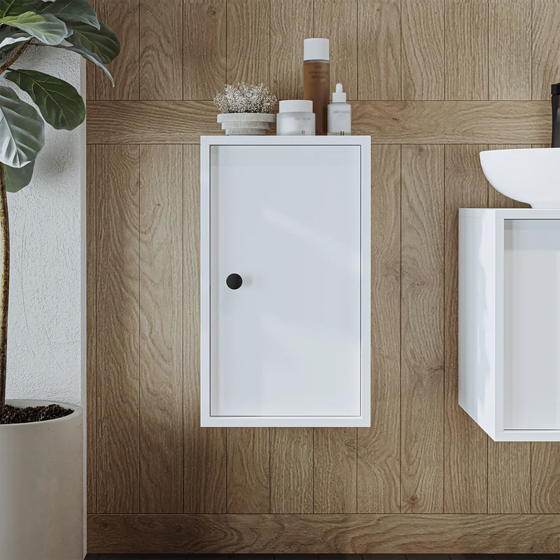 Roomart 4-teiliges Badmöbel-Set GUSTO, 75 cm, mit rundem Becken, in 2 Farben