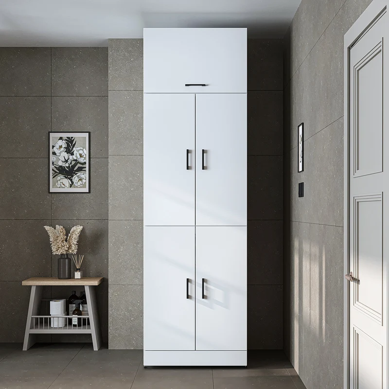 Roomart wasmachinekast DORA-I, 70 cm, voor wasmachine en droger met uitschuifbare plank, in 5 kleuren