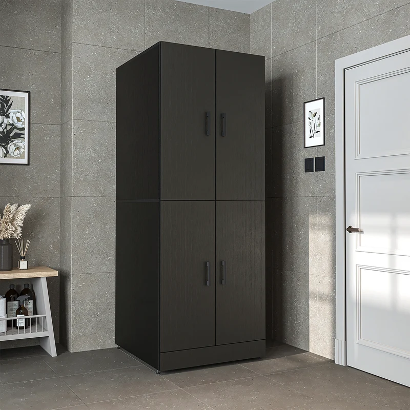 Roomart wasmachinekast DORA-I, 70 cm, voor wasmachine en droger met uitschuifbare plank, in 5 kleuren