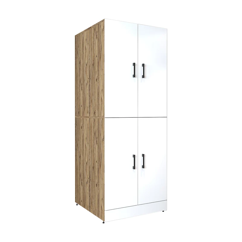 Roomart wasmachinekast DORA-I, 70 cm, voor wasmachine en droger met uitschuifbare plank, in 5 kleuren