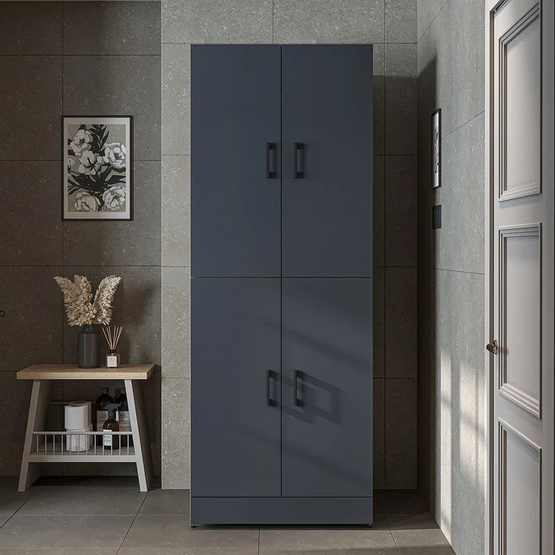 Roomart wasmachinekast DORA-I, 70 cm, voor wasmachine en droger met uitschuifbare plank, in 5 kleuren