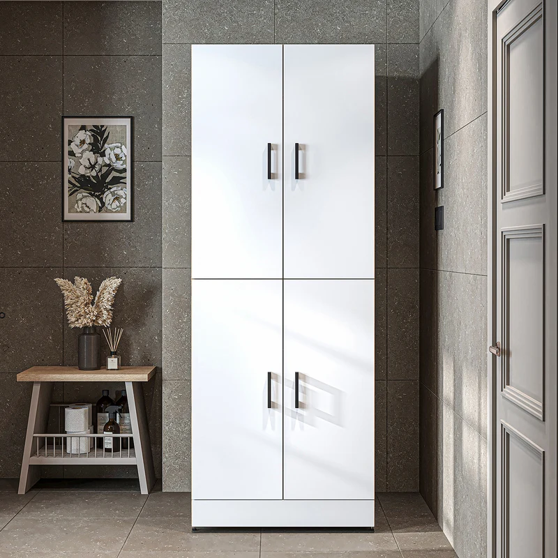 Roomart wasmachinekast DORA-I, 70 cm, voor wasmachine en droger met uitschuifbare plank, in 5 kleuren
