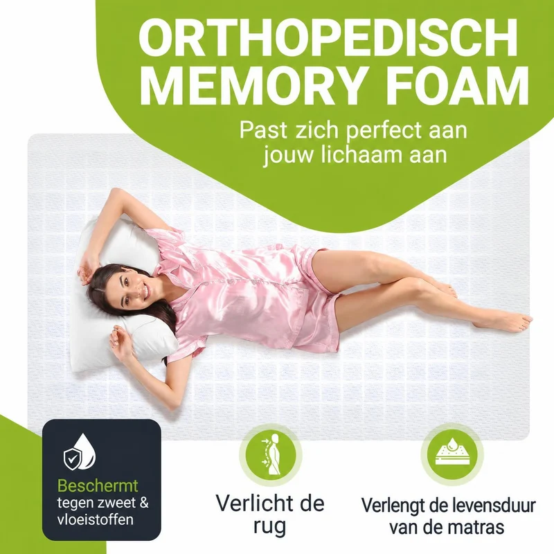 Orthopädischer Matratzentopper aus Memoryschaum