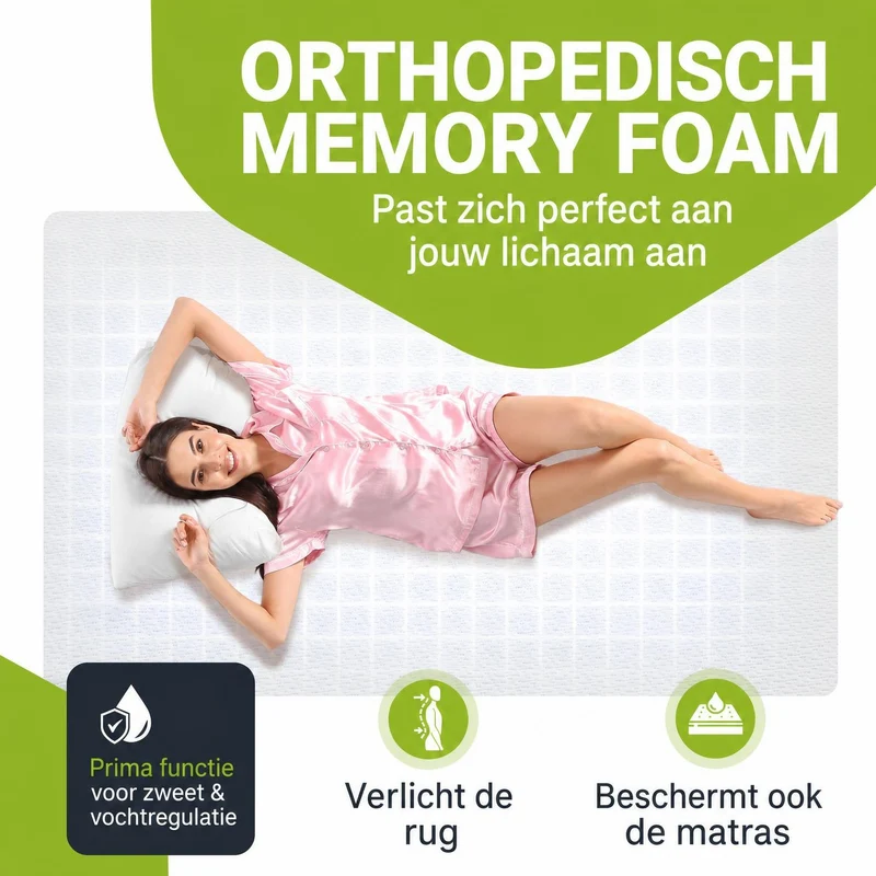 Orthopädischer Matratzentopper aus Memoryschaum
