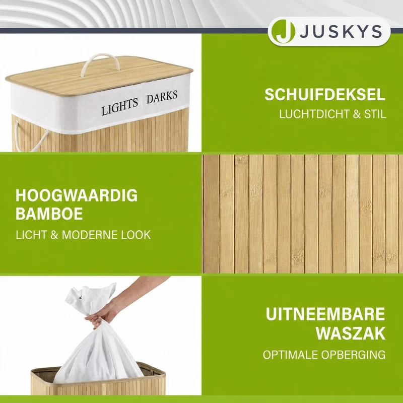 Bambus Wäschekorb Curly