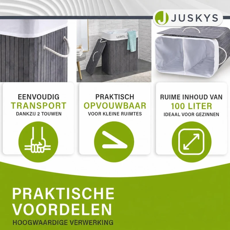 Bambus Wäschekorb Curly