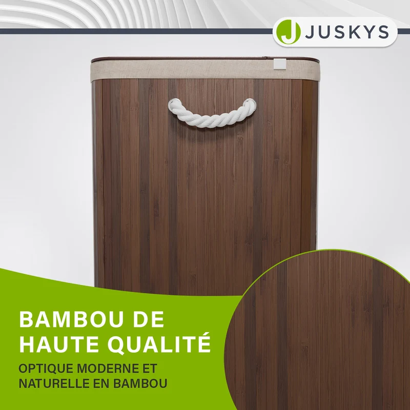 Bambus Wäschekorb Curly