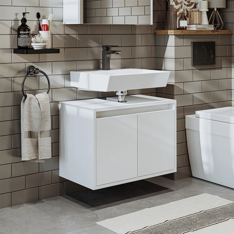 Roomart badkameronderkast, 65 cm, zonder wastafel, 45 cm hoog, in 4 kleuren