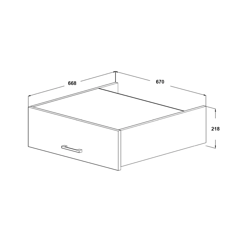 Roomart Aufsatzschrank D1, 67 cm, mit Schublade für den Waschmaschinenschrank, in 3 Farben