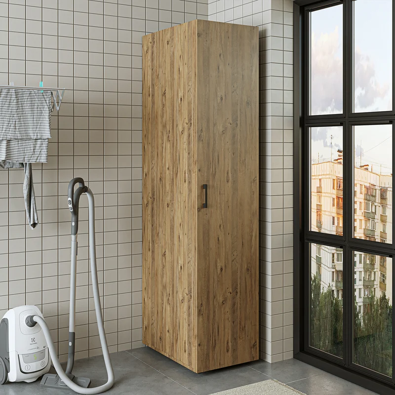 Roomart Hochschrank, 45 cm, Mehrzweckschrank mit Einlegeböden, in 3 Farben