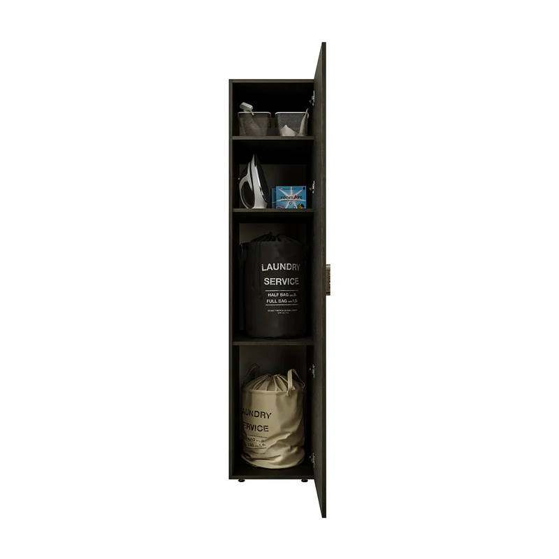 Roomart Hochschrank, 45 cm, Mehrzweckschrank mit Einlegeböden, in 3 Farben