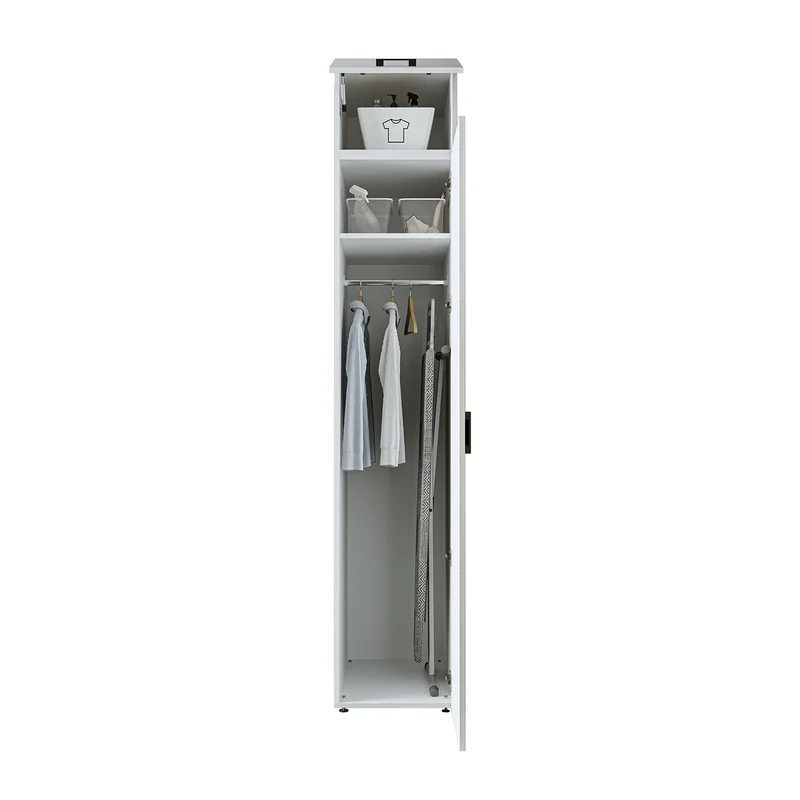 Roomart Hochschrank, 45 cm, Mehrzweckschrank mit Einlegeböden, in 3 Farben