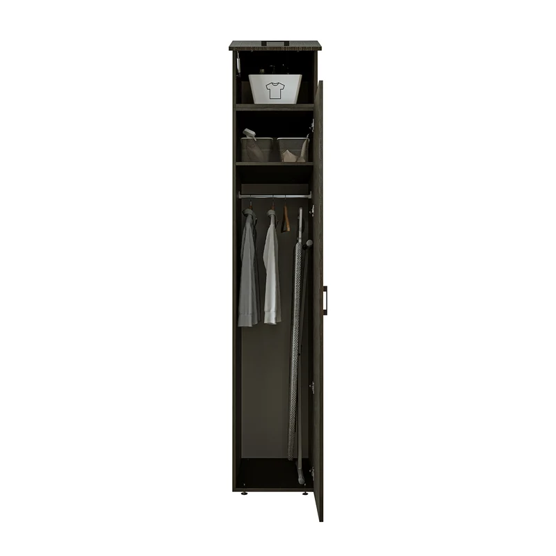 Roomart Hochschrank, 45 cm, Mehrzweckschrank mit Einlegeböden, in 3 Farben