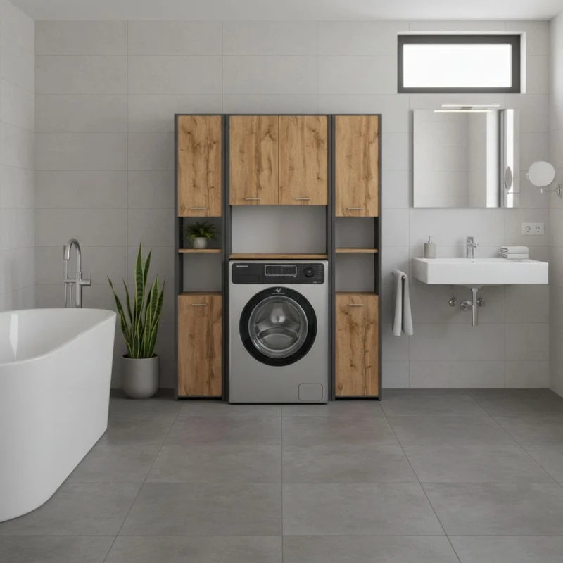 Waschmaschinenschrank Waschli Set 3