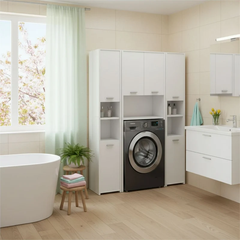 Waschmaschinenschrank Waschli Set 3