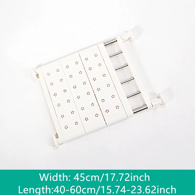 Erweiterbares Schrankspannregal für Garderobe, Küche, Badezimmer