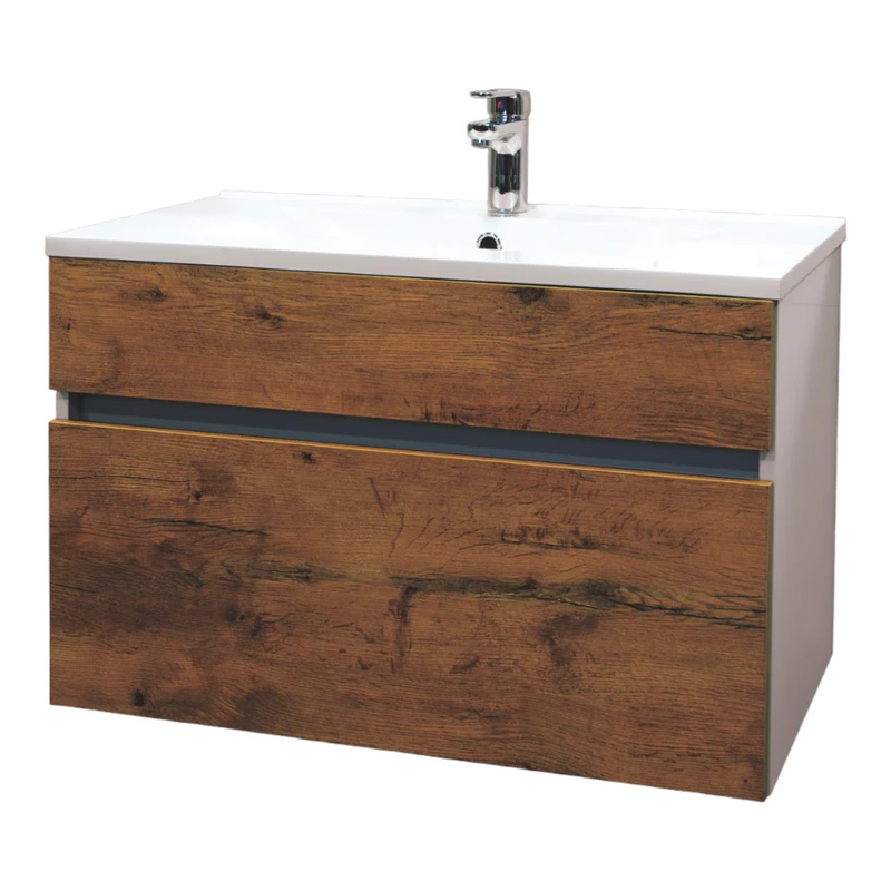 Waschbeckenunterschrank STELLA 80 EICHE ANTIK