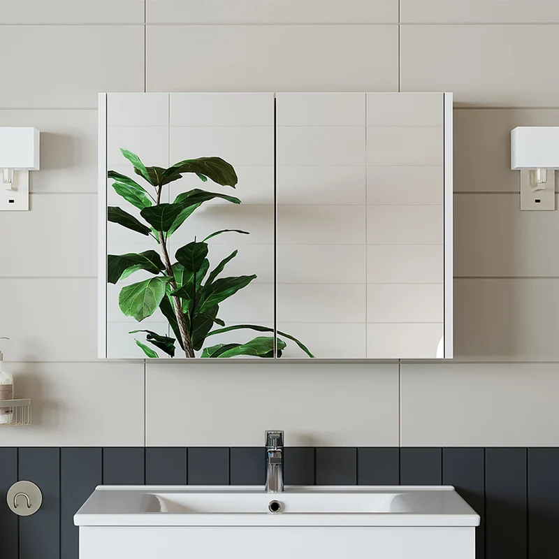 Roomart Badezimmer Spiegelschrank, 60 oder 80 cm, mit Soft-Close-Türen, in 3 Farben