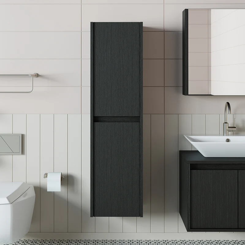 Roomart Badezimmer Hochschrank, 35 cm, hängend mit 4 Fächern, in 5 Farben