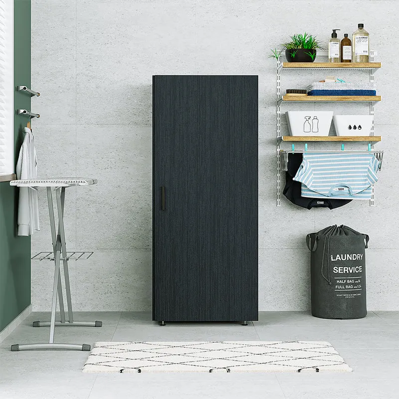 Roomart Hochschrank, 60 cm, 145 cm hoch, Mehrzweckschrank mit Tür, in 2 Farben