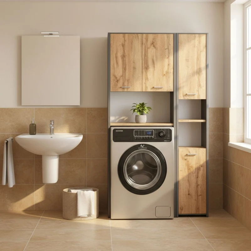 Waschmaschinenschrank Waschli Set 2