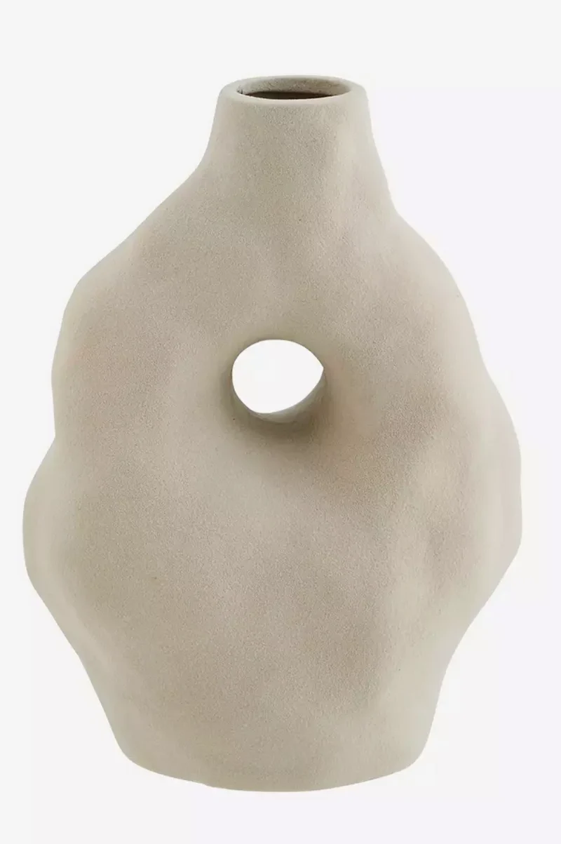 Steingut Vase