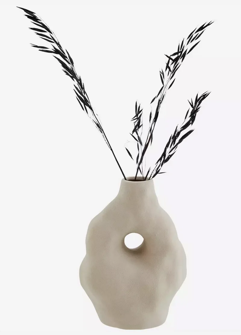 Steingut Vase