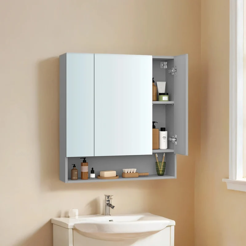 Badezimmerschrank mit 3 Türen 16,5 x 70 x 75 cm