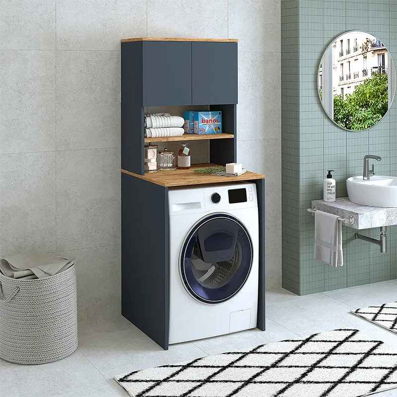 Roomart wasmachinekast ATLANTIC-III, 65 cm, bovenkast met opbergkast, in 4 kleuren