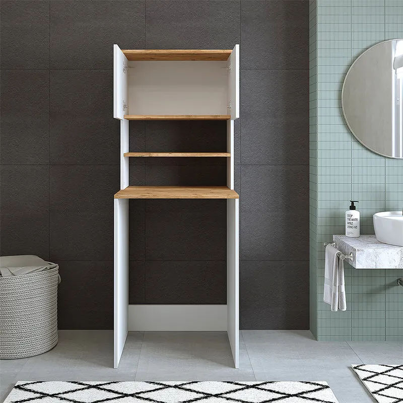 Roomart wasmachinekast ATLANTIC-III, 65 cm, bovenkast met opbergkast, in 4 kleuren