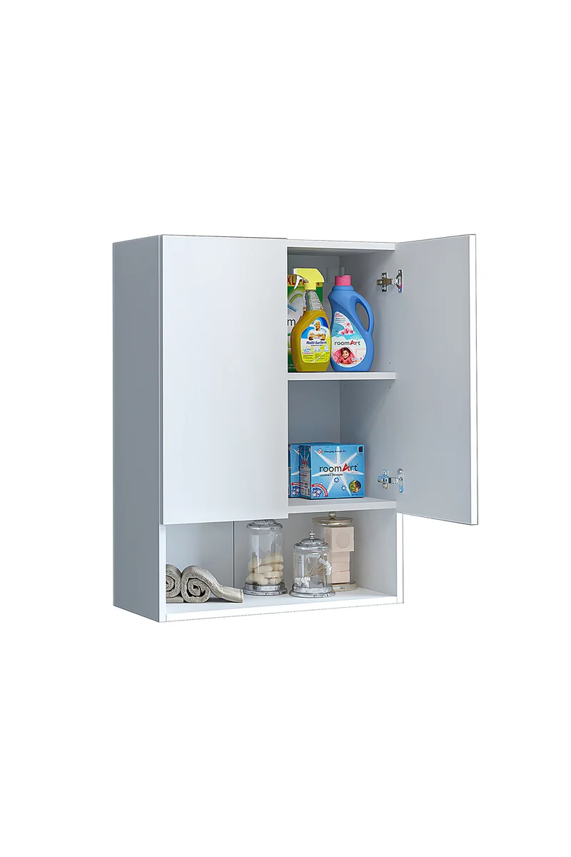 Roomart Waschmaschinenschrank ATLANTIC-V, 70 cm, mit Oberschrank, in Weiß